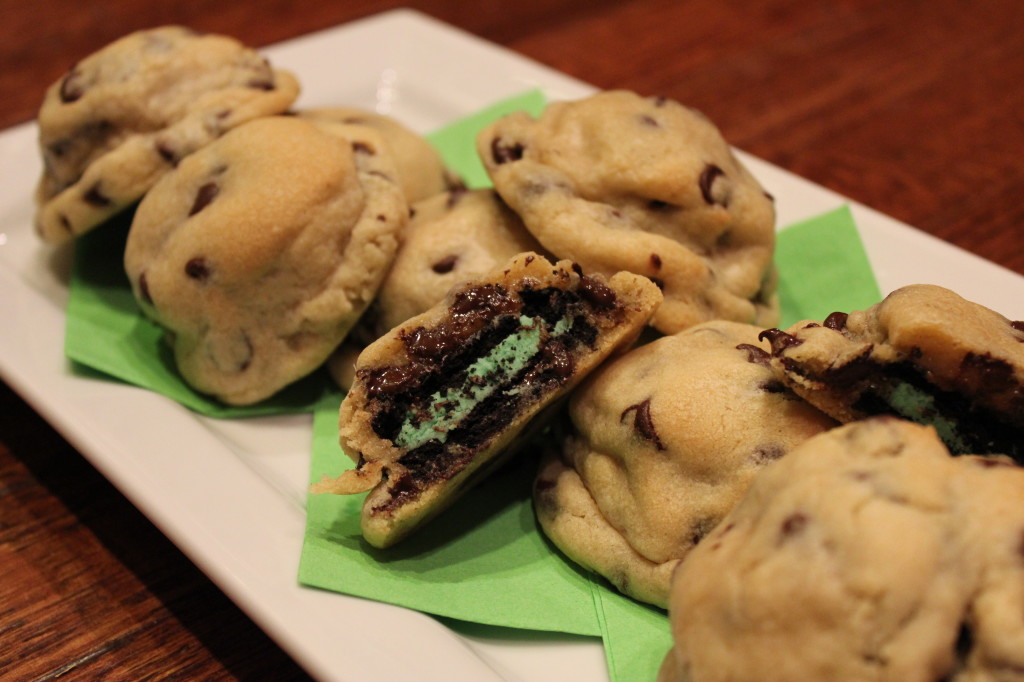 Mint Oreo Stuffed Chocolate Chip Oreos