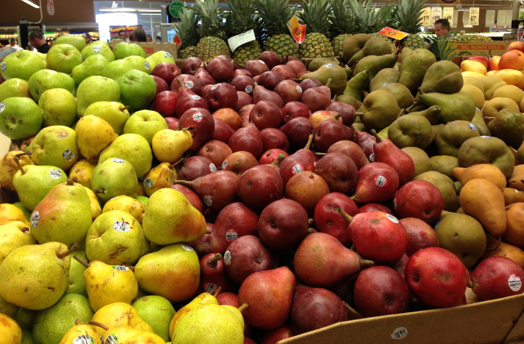 seasonal pears at Central Market