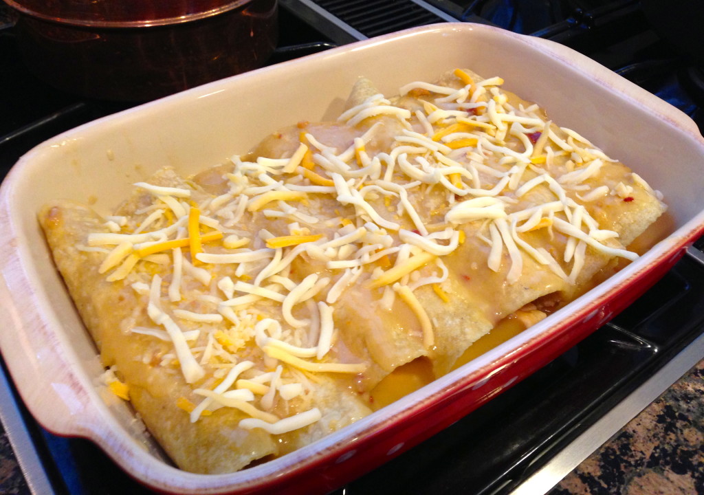 lighter chicken enchiladas