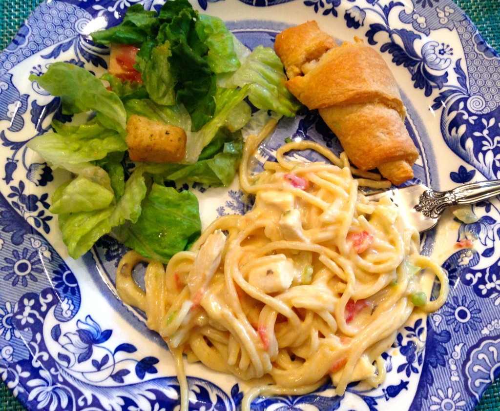 Stovetop Chicken Spaghetti