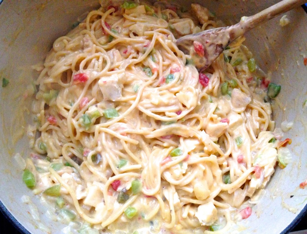 Stovetop Chicken Spaghetti