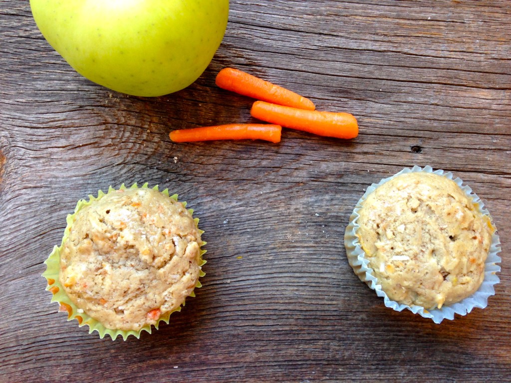 Whole grain morning glory muffins