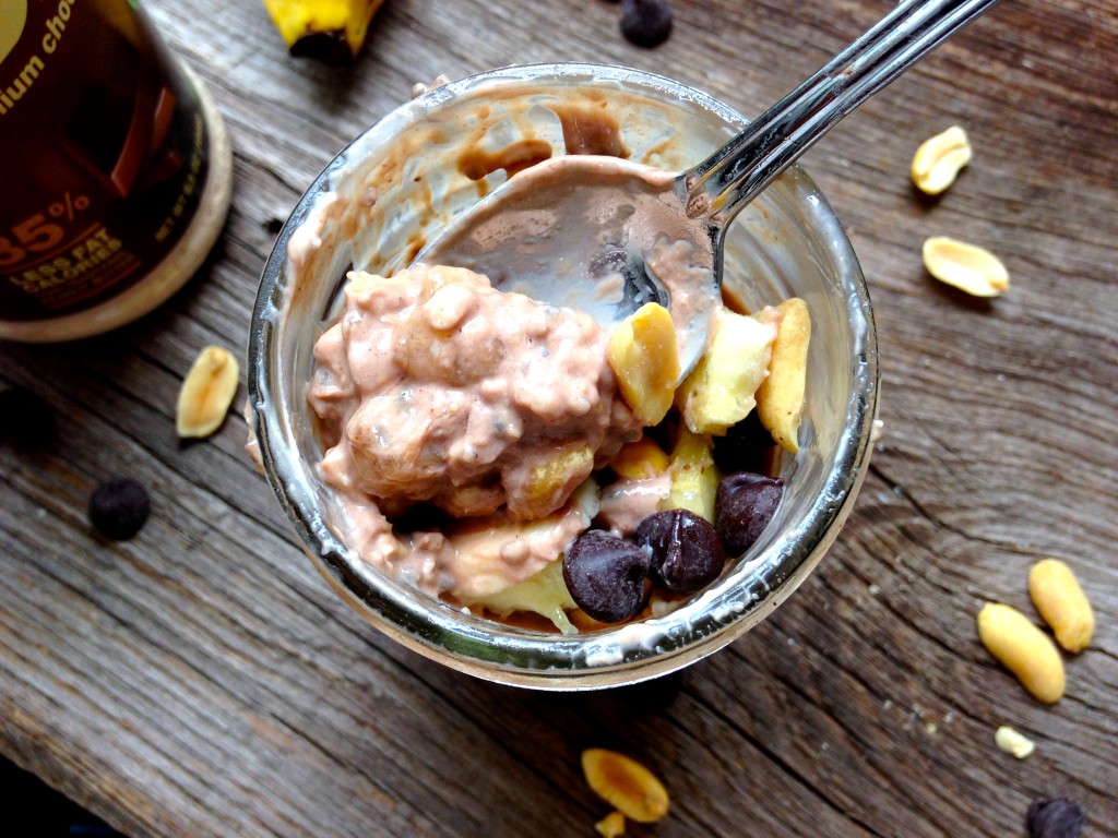 chocolate peanut butter overnight oats