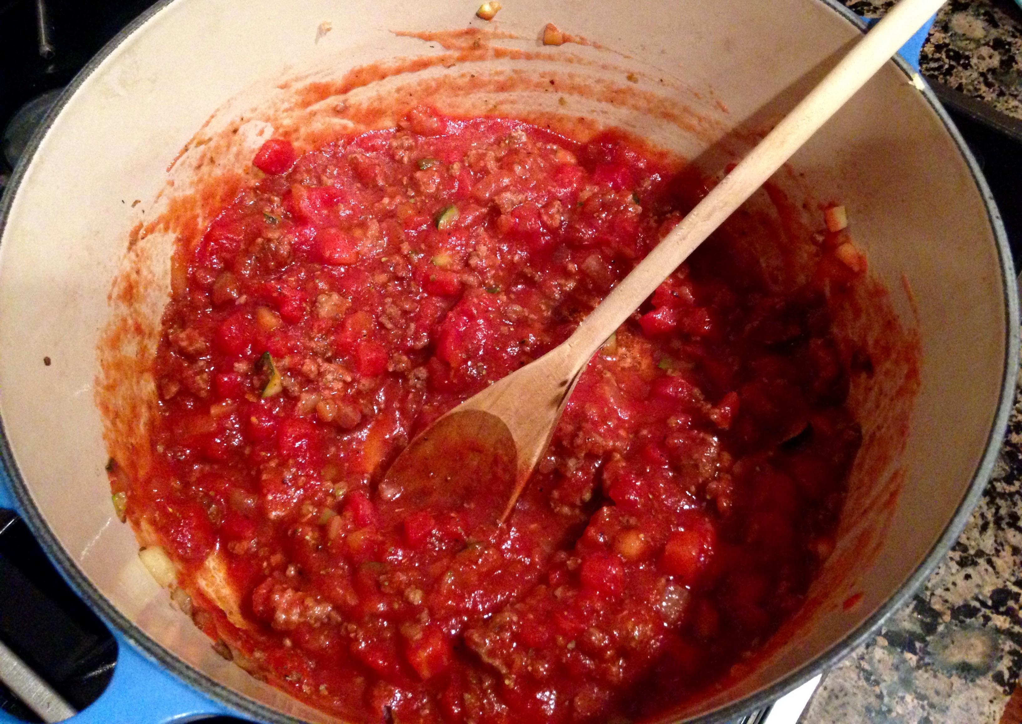 gnocchi with meat sauce