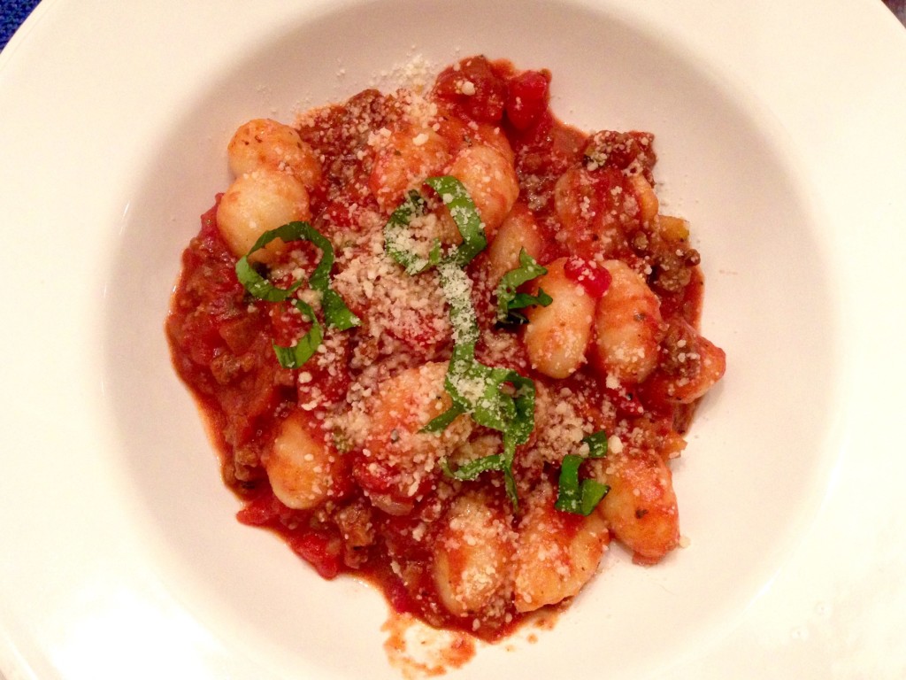 gnocchi with meat sauce
