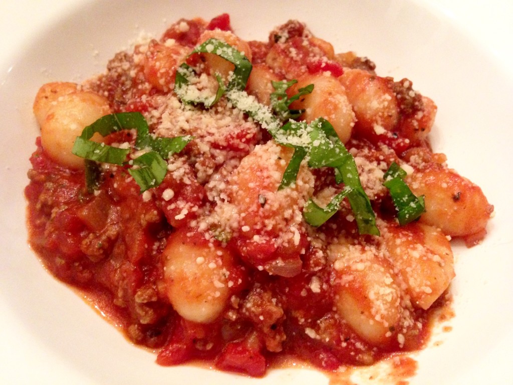 gnocchi with meat sauce