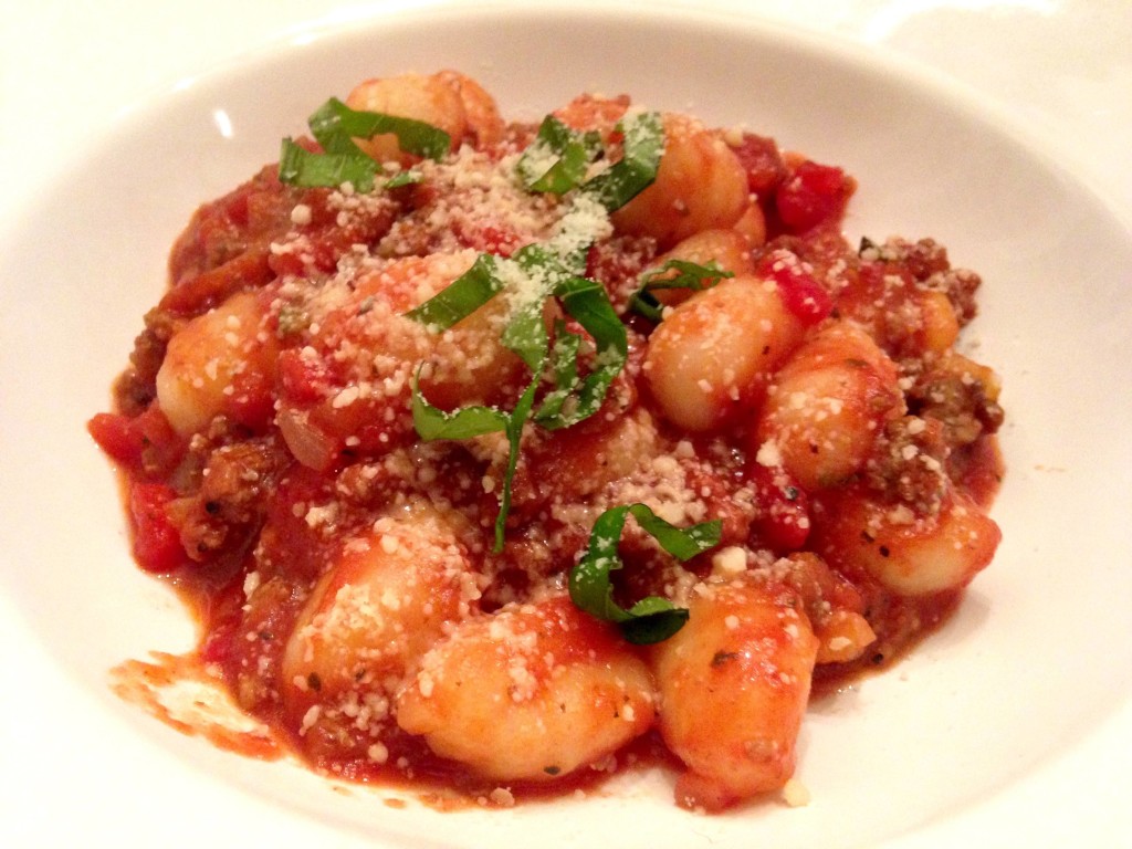 gnocchi with meat sauce