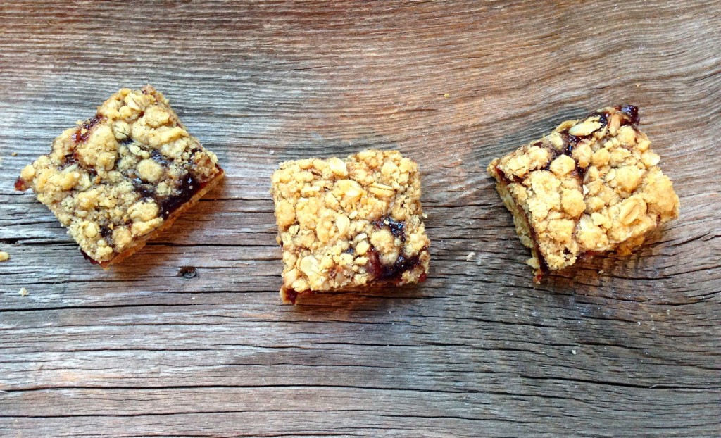 Oatmeal Jam Bar Cookies