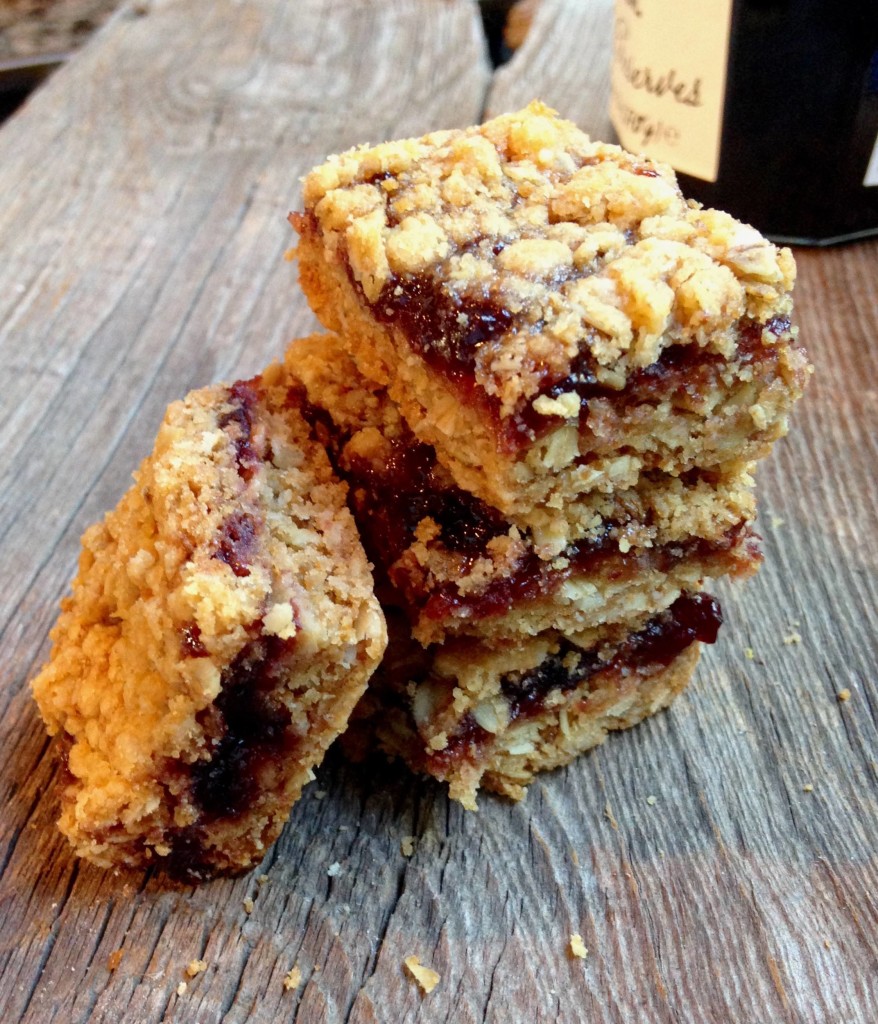 Oatmeal Jam Bar Cookies