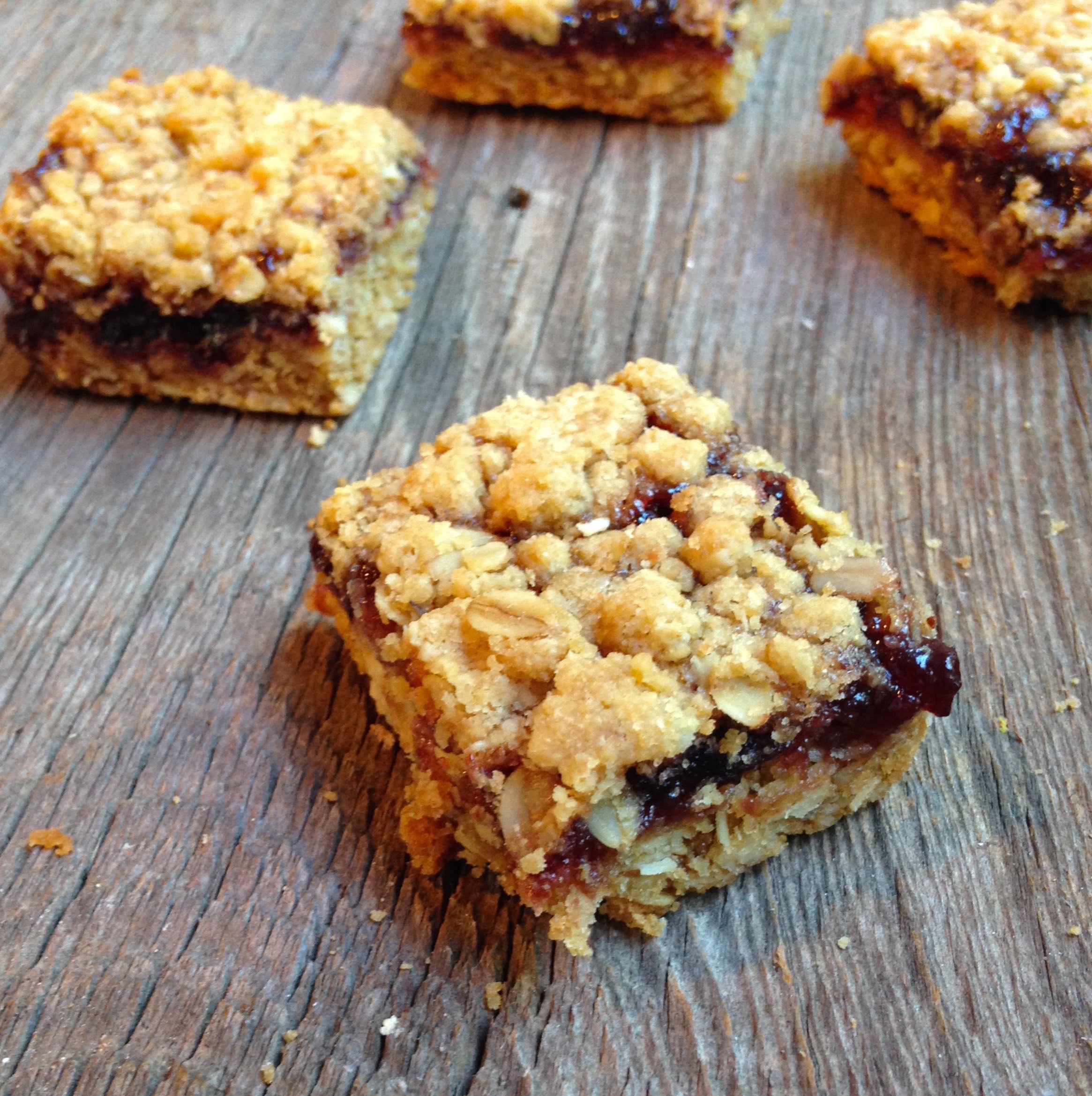 Oatmeal Jam Bar Cookies Dallas Duo Bakes